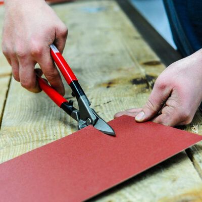 Stubai Combination Tin Snips In Use